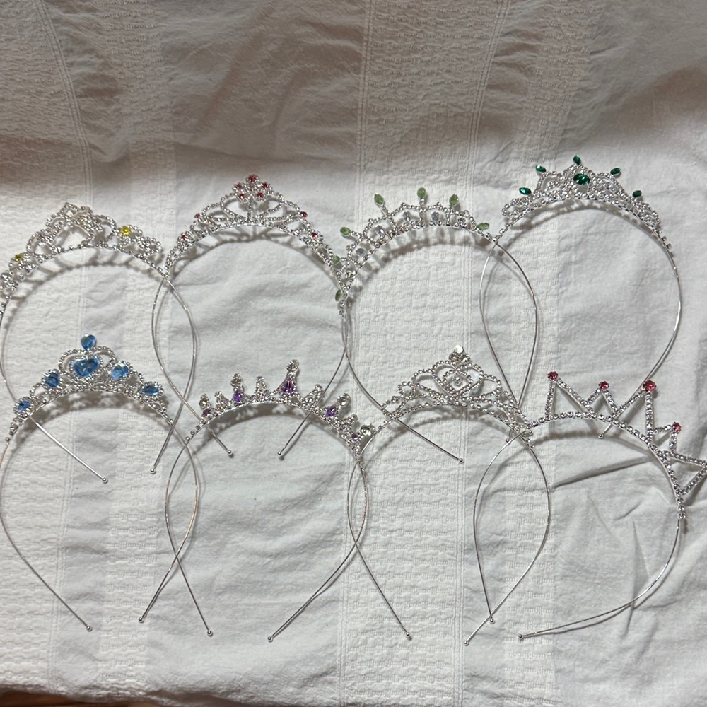 Set of Silver Tiaras